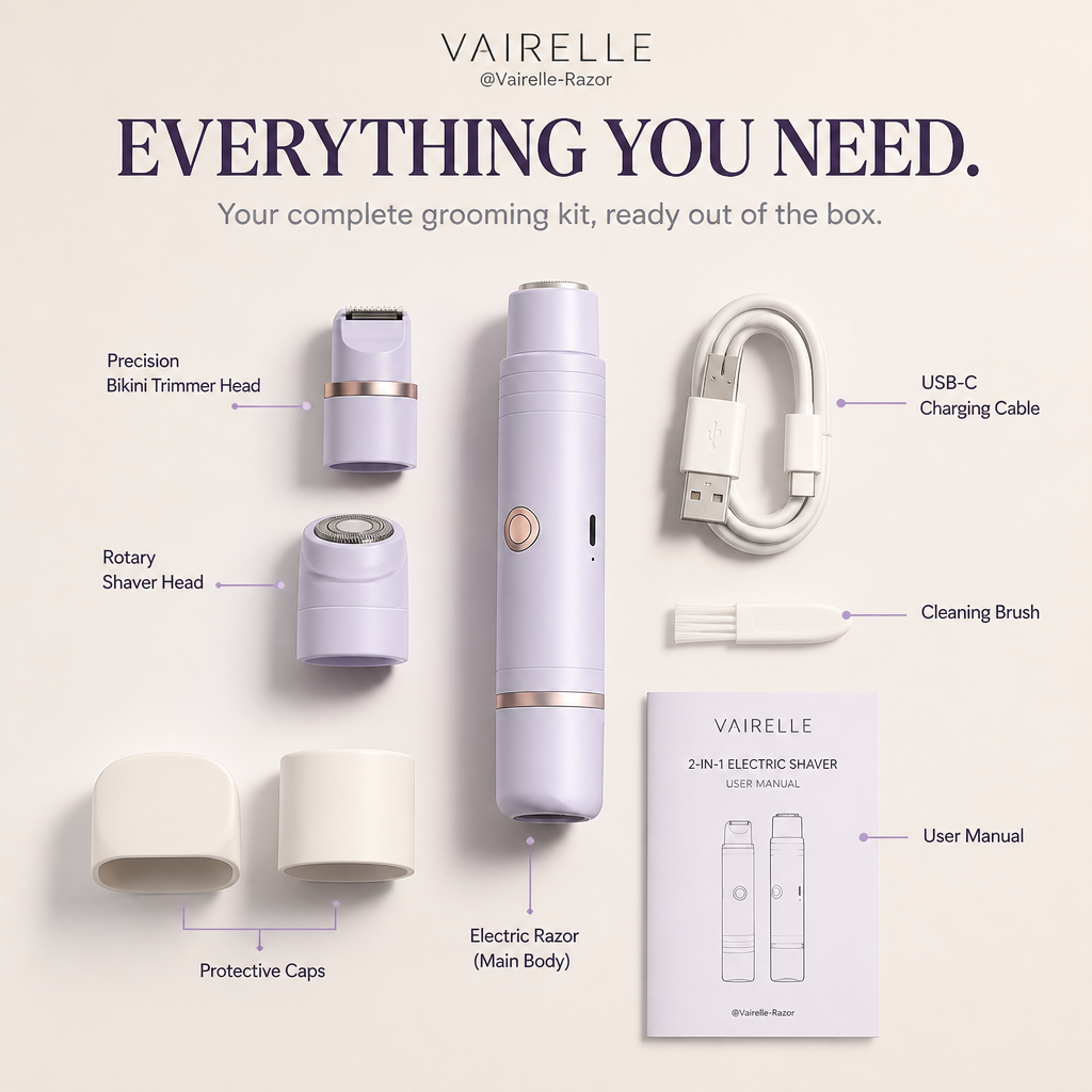 Vairelle 2-in-1 Body Shaver