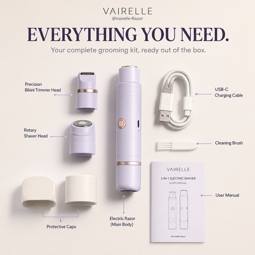 Vairelle 2-in-1 Body Shaver